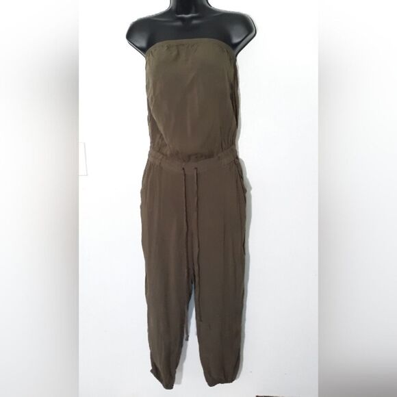 Mudd olive green sleeveless jumpsuit - Picture 1 of 7